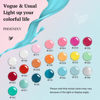 Picture of PHOENIXY 24 PCS Gel Nail Polish Set, 21 Colors Soak Off Gel Nail Kit Nude Pink Red Blue Green Yellow Orange Nail Polish Set with Base Gloss Matte Top Coat Nail Kit Gifts for Women