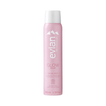 Picture of Evian Glow Facial Mist - Boost Radiance - Nourish Skin - Enhance Makeup - Organic - All Skin Types - French Alps Skincare