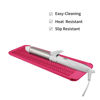 Picture of EIOKIT Silicone Heat Resistant Travel Mat Pouch for Hair Styling Tools (Hot Pink, 1 Pack)
