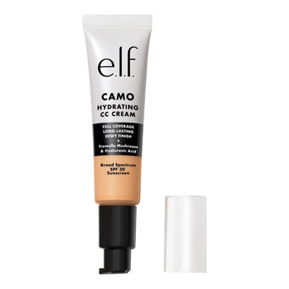 Picture of e.l.f. Hydrating Camo CC Cream, SPF 30, Color Correcting Full Coverage Foundation For A Dewy Finish, Vegan & Cruelty-Free, Light 210 N