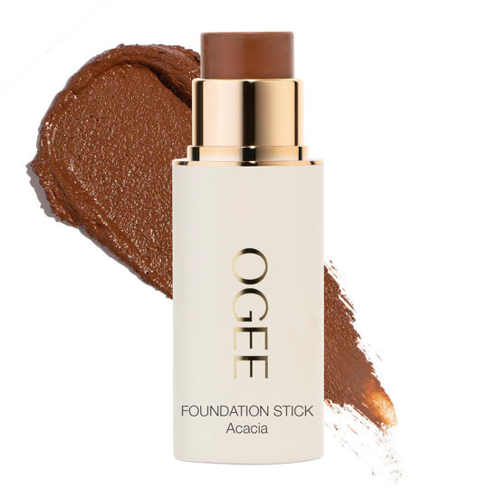 Picture of Ogee Sculpted Complexion Foundation Stick (Acacia 12.25C - Deep, Red Undertones) Full Coverage Foundation Makeup - Instantly Balance & Even Complexion - 70% Organic Ingredients