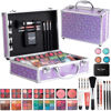 Picture of Hot Sugar Makeup Kit for Teenager Girls - Full Starter Cosmetics Set with Eye Shadow Lip Balm Blush Lip Gloss Brush Lip Pencil Eye Pencil and Mirror (Purple Love)