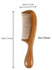Picture of Louise Maelys Wood Hair Comb Fine Tooth Comb Anti-static Hair Comb for Thick Hair
