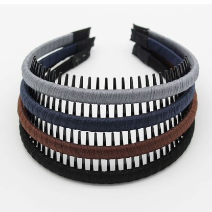 Picture of JOBAND Fashion hair Accessories Hair band headbands for women/Girls Non-slip hairband Comfy Hair Hoop Resin teeth Comb (4 Colors)