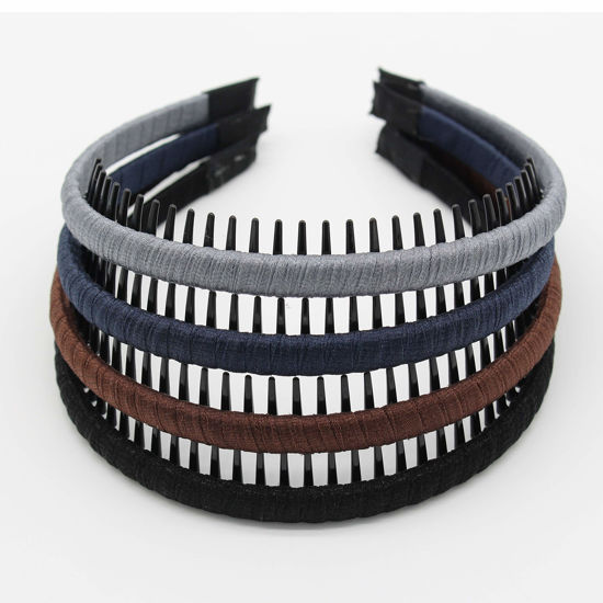 Picture of JOBAND Fashion hair Accessories Hair band headbands for women/Girls Non-slip hairband Comfy Hair Hoop Resin teeth Comb (4 Colors)