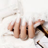 Picture of RARJSM Rubber Base Milky White,Builder Extension Gel,Gel Builder Soft White,Rubber Base Coat Gel Nail Polish 15ml Natural White Nail Strengthener Soak Off Curing Requires 1 Bottle for Home Salon DIY