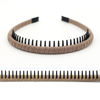 Picture of JOBAND 4pcs Hairbands for Women, Non-Slip Zig Zag Headbands, Adjustable Teeth Comb Hair Hoop, Daily Use, Yoga, Spa, Parties, Resin Cotton Blend