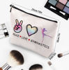 Picture of CEASQVAA Cosmetic Makeup Bag Gifts for Gymnastics Lover Women, Gymnastic Coach Gift, Gymnastics Athletics Birthday Gifts for Her Friend Sister Daughter