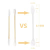 Picture of Paper Stick Thick Cotton Swabs with Precision and Flattened Tip 375pcs,Excellent Beauty Tools for Effective Makeup and Personal Care