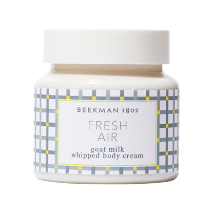 Picture of Beekman 1802 Whipped Body Cream, Fresh Air - Scented - 8 oz - Intensely Hydrating & Softens Skin - With Goat Milk - Good for Sensitive Skin - Cruelty Free