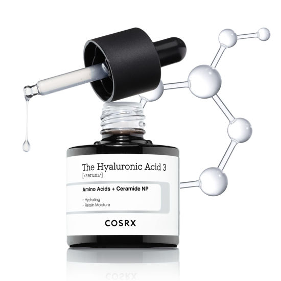 Picture of COSRX Pure Sodium Hyaluronic Acid 3% Serum, Hydration & Moisture Boosting Facial Serum for Fine Lines & Wrinkles, Plump & Repair Dry Skin, 0.67fl.oz/20ml, No Artificial Fragrance, Korean Skin Care