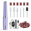 Picture of JIASHENG USB Electric Nail Drill, Nail Drill Portable Electric Nail File for Acrylic Gel Nails, Professional Nail Drill Kit Manicure and Pedicure Kit with Nail Drill Bits for Home and Salon Use, Lilac