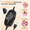 Picture of JIASHENG USB Electric Nail Drill, Nail Drill Portable Electric Nail File for Acrylic Gel Nails, Professional Nail Drill Kit Manicure and Pedicure Kit with Nail Drill Bits for Home and Salon Use, Black