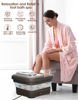 Picture of OOAMBB Collapsible Foot Spa with Heat, Bubble and Temp Control, Foot Bath Massager with XL Touch Screen and Massage Rollers, Foot Soaking Tub, Pedicure Foot spa for Stress Relief (Grey)