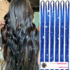 Picture of MISSUHUI Hair Tinsel Kit with Tools 47Inch 1200 Strands Fairy Hair Tinsel Heat Resistant Glitter Tinsel Hair Extensions Sparkling Shiny Hair Tinsel Strands Kit for Women Girls 6Pcs (Sapphire Blue)