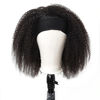 Picture of ISEE Hair Afro Kinky Curly Headband Wig Human Hair 180% Density Afro Wigs for Black Women Natural Curls 10A Glueless Human Hair Wigs (14 Inch)