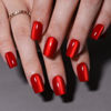 Picture of SHANGMENG Red Cat Eye Press on Nails Square - Soft Gel Valentines Press on Nails Short for Women Gift, Fit Perfectly & Natural Stick on Nails with Glue in 16 Sizes - 32 Reusable Fake Nails, Bright Red