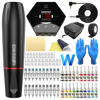 Picture of Wormhole Tattoo Machine Kit Rotary with Power Supply 20 Cartridge Needles 20 Tattoo Ink 40 Tattoo Ink Caps Complete Tattoo Pen Kit for Beginners Tattoo Artists WTK105