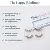 Picture of FlutterHabit The Happy Medium Lashes, DIY Lash Extensions [Up to 10 Day Wear], Mid-Length & Doll-Eyed Cluster Lashes, Salon Quality Eyelashes Extensions, Natural Lashes, No Lash Glue Included