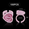 Picture of ZXMFDZ 100PCS Glue Rings Lash Rings for Glue Glue Rings for Eyelash Extensions Eyelash Glue Holder Lash Glue Rings Smart Glue Cups Pink