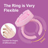 Picture of ZXMFDZ 100PCS Glue Rings Lash Rings for Glue Glue Rings for Eyelash Extensions Eyelash Glue Holder Lash Glue Rings Smart Glue Cups Pink