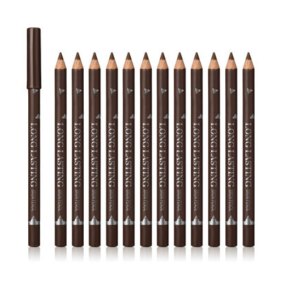 Picture of SUMEITANG 12 Pcs Brown Eyebrow Pencil Eyeliner Makeup，Soft Textured，Easy to Color，Long Lasting，Waterproof Eyebrow Pen for Fills in Sparse Areas and Gaps，Create a Natural Eye Brow