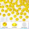 Picture of Novani Rhinestones 3000Pcs Flatback Crystal Round Loose Gemstones Glass Rhinestones for Crafts Makeup Nail Art Clothes Shoes DIY Decorations(SS8, 2.3-2.5mm,Citrine)