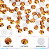 Picture of Novani Rhinestones 3000Pcs Flatback Crystal Round Loose Gemstones Glass Rhinestones for Crafts Makeup Nail Art Clothes Shoes DIY Decorations(SS10, 2.7-2.9mm,Gold)