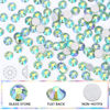 Picture of Novani Rhinestones 3000Pcs Flatback Crystal Round Loose Gemstones Glass Rhinestones for Crafts Makeup Nail Art Clothes Shoes DIY Decorations(SS8, 2.3-2.5mm,Light Green AB)