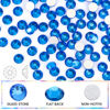 Picture of Novani Rhinestones 3000Pcs Flatback Crystal Round Loose Gemstones Glass Rhinestones for Crafts Makeup Nail Art Clothes Shoes DIY Decorations(SS10, 2.7-2.9mm,Capri Blue)