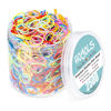 Picture of HOYOLS Mixed Color Elastic Hair Bands, 2500 Small Rubber Bands Braids for Girls Kids Women Non-Slip Tiny Soft Hair Ties Braiding Hair Accessories Value Pack Colorful TPR