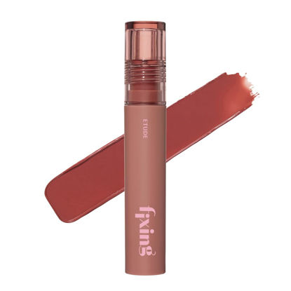 Picture of ETUDE Fixing Tint #16 Baked Pecan | Long Lasting High Pigmented Liquid Lipstick | Waterproof Lightweight Matte Finish Lip Stain | Full Coverage | Korean Makeup, Kbeauty, Perfect for Gift