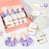 Picture of 12 PCS Bridesmaid Proposal Gifts Bridesmaid Hair Clips Bridesmaid Scrunchies Bridal Shower Gifts Silk Satin Soft Hair Accessories Bridesmaid Wedding Favor Women Girls