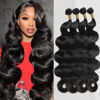 Picture of Human Hair Bundles Body Wave Bundles Human Hair 22 22 24 24 Inch 3 Bundles Human Hair 10A Grade 100% Unprocessed Brazilian Virgin Hair Body Wave 3 Bundles Human Hair Extensions Natural Color