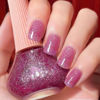 Picture of Major Dijit Quick Dry Nail Polish Glitter VioletRed Summer Nail Lacquer for Nail Art Regular Nail Polish 0.41 fl oz.