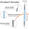 Picture of 10 Pcs Nail Art Sculpture Pen Dual Tipped Silicone Nail Tools Nail Art Acrylic Pen Silicone Brushes for Resin Nail Art Tools for Design Nail Foil Carving Drawing Effect Shaping Drawing