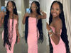 Picture of 40 Inch Faux Locs Crochet Hair for Butterfly Locs Crochet Hair Distressed Soft Locs Hair for Women (40 Inch, 6Packs 1B)