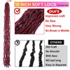 Picture of Datuoda 6 Packs 36 Inch Soft Locs Fox Locks Crochet Hair for Black Women Curly Wavy Loc Hair Faux Locs Crochet Braids (36 Inch (Pack of 6), BUG#)