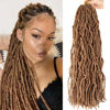 Picture of Faux Locs Crochet Hair for Butterfly Locs Distressed Soft Locs Crochet Hair for Women (24 Inch(Pack of 8), 27#)