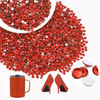 Picture of 2000PCS SS12/3mm Crystal Rhinestones (Light Red/Light Siam), Bedazzling Flatback Glass Rhinestones for Crafting DIY Nail Art Makeup Decoration, Gems Diomand Charms for Tumbler Shoes Clothing Mug
