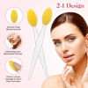 Picture of 5 Pcs Lip Brush Tool Lip Scrub Brush Double-Sided Silicone Lip Exfoliator Brush Lip Scrubber Tool for Dark Lips