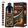 Picture of Instant Wine Red Hair Dye Shampoo for Gray Hair 3 in 1, Natural Red Hair Color Shampoo for Women Men Colors in 10-15 mins, 100% Coverage for Salon Home Use Hair Dye 16.9 Fl Oz (Wine red)