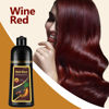 Picture of Instant Wine Red Hair Dye Shampoo for Gray Hair 3 in 1, Natural Red Hair Color Shampoo for Women Men Colors in 10-15 mins, 100% Coverage for Salon Home Use Hair Dye 16.9 Fl Oz (Wine red)