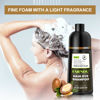 Picture of Farndu Hair Dye Shampoo for Women & Men, Gray Hair Coverage Herbal Natural Ingredients 3 In 1 Hair Color Shampoo