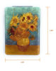 Picture of Aeisage Square Compact Mirror Small Mirror for Purse Handheld Pocket Mirror Purse Mirror Small Cosmetic Mirror Van Gogh Sunflowers Gifts