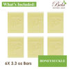 Picture of Bela, Honeysuckle, Natural Ingredient Soap Bars, Triple-French Milled Moisturizing Natural Soap Bars Gift Sulfate-Free (93g) 3.3 oz each - 6 Pack