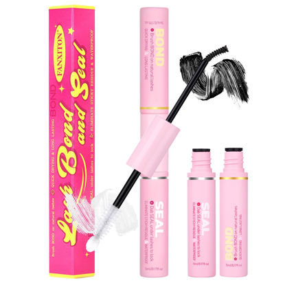 Picture of Eyelash Glue and Lash Bond and Seal Waterproof, Long-Lasting Non-Irritating Sleep-Proof 2-in-1 Bond and Seal for Eyelash Extensions and Clusters DIY at Home