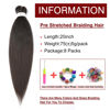 Picture of Braiding Hair Pre Stretched 20''-8 Packs Synthetic Braiding Hair Crochet Braids Braiding Hair Hot Water Setting Professional Soft Yaki Straight Texture (20inch,#4)