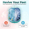 Picture of AWA Foot Soaking Tub, Collapsible Foot Bath Soak Tub for Soaking Feet, Pedicure Bowl, Plastic Feet Soaking Tub with Acupressure Massage Points, Foldable Laundry Basket (Teal Foot Tub)