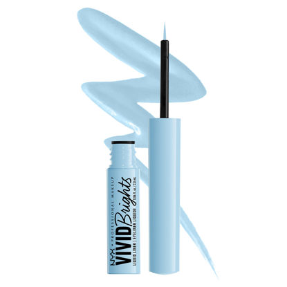 Picture of NYX PROFESSIONAL MAKEUP Vivid Brights Liquid Liner, Smear-Resistant Eyeliner with Precise Tip - Blue Thang